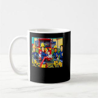 Super Model Cartoon Fireman Namen für Sam Children Kaffeetasse
