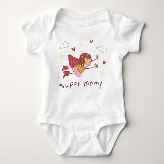 Super Mom Baby Strampler (Vorderseite)