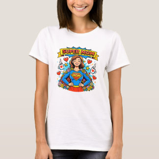 Super Mom: Die florale Superheldin T-Shirt