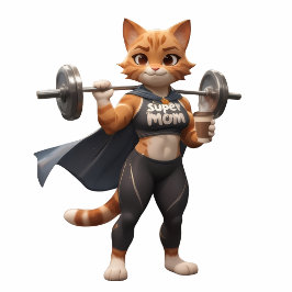 Super Mom Fitness Katze Thermobecher Thermosbecher