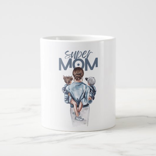 Super Mom Jumbo-Tasse (Vorderseite)