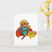 Super Mom Karte (Gelbe Blume)