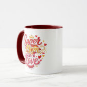 Super Mom Mug Gift Cute Design Tasse (Vorderseite Links)