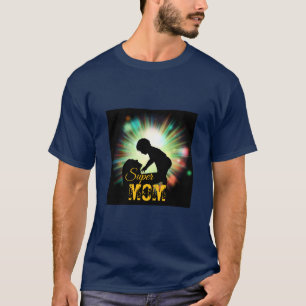 Super MOM- Navy Blau T-Shirt