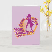 Super Mom Original Super Hero Karte (Gelbe Blume)