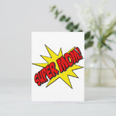 Super Mom Postkarte (Stehend Vorderseite)