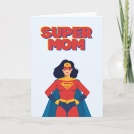Super Mom Superhero Mother's Day Greeting Card Karte