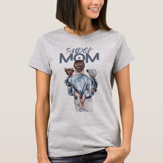 Super Mom T-Shirt (Vorderseite)
