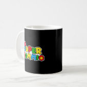 Super-Mommio Mama Mommy Mother-Videospiel Kaffeetasse (Vorderseite Links)