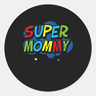 Super Mommy Gamer Mütter Tagesgeschenk Runder Aufkleber