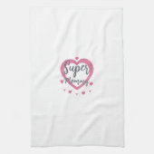 Super Mommy Personalized Best Mom Gift Kitchen Geschirrtuch (Vertikal)
