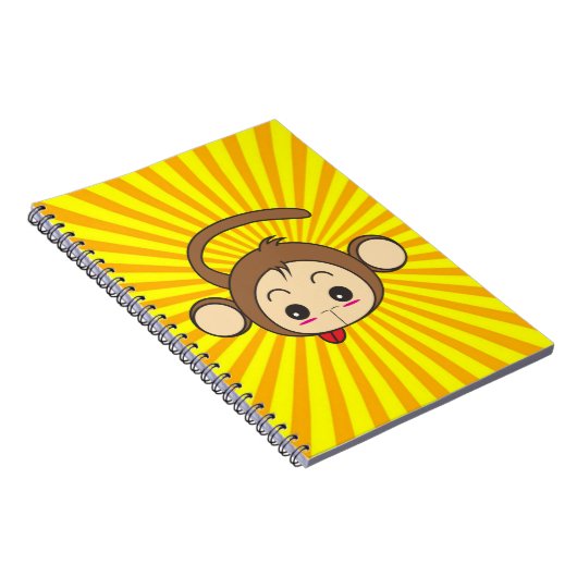 Super Monkey Gefecht auf Sonnenbrust Hintergrund Notizblock (Rechte Seite)