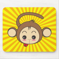 Super Monkey Gesicht auf Sunburst Hintergrund
