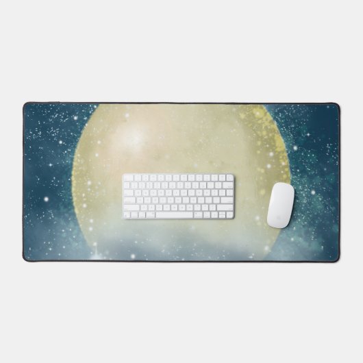 Super Moon - Desk Mat Schreibtischunterlage (Tastatur & Maus)