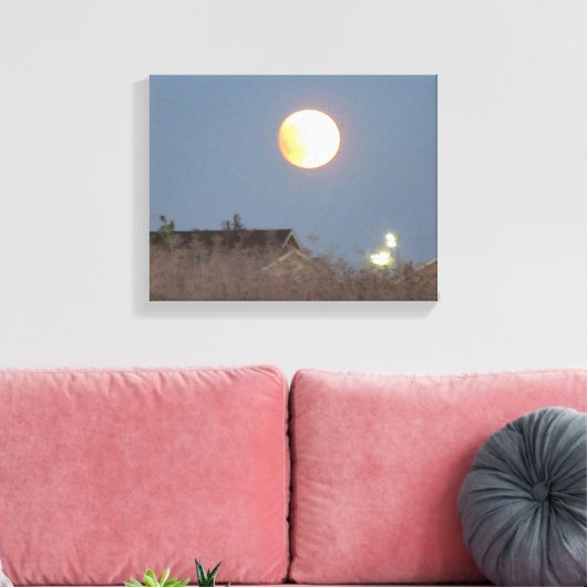Super Moon Leinwand (Insitu (Wohnzimmer))