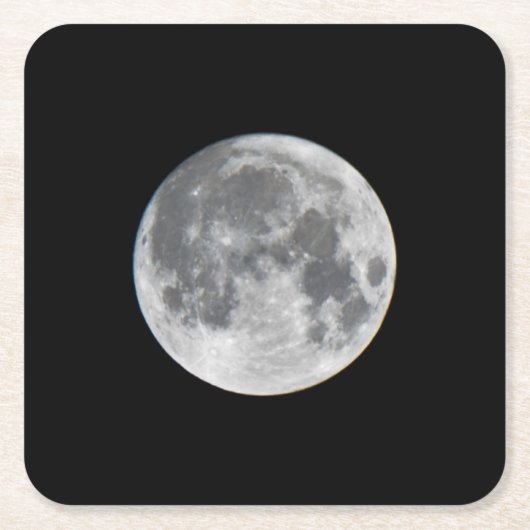 Super Moon | Mendota Heights Minnesota Rechteckiger Pappuntersetzer (Vorderseite)