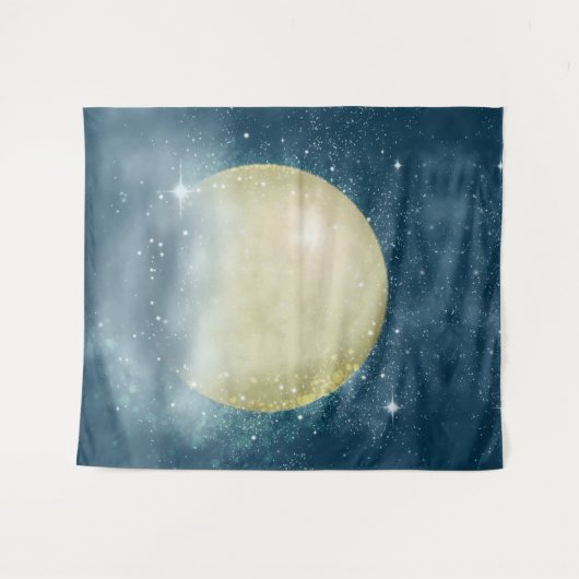 Super Moon - Tapestry Wandteppich (Vorderseite (Horizontal))