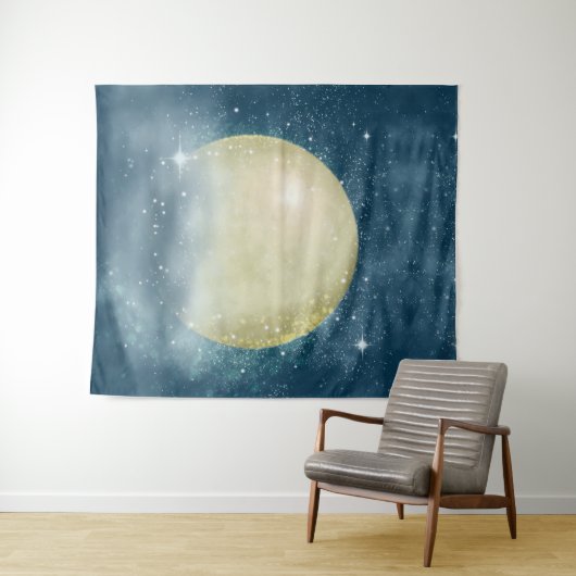 Super Moon - Tapestry Wandteppich (Beispiel (Horizontal))