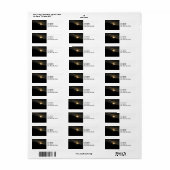 Super Moon über Washington Mountain Adressetikett (Vorne)