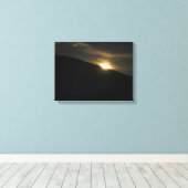 Super Moon über Washington Mountain Leinwanddruck (Insitu (Holzboden))