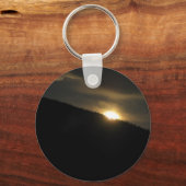 Super Moon über Washington Mountain Schlüsselanhänger (Vorderseite)