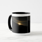 Super Moon über Washington Mountain Tasse (Vorderseite Links)