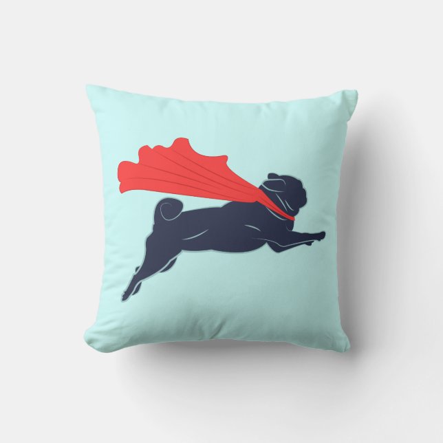 Super Mops Kissen (Vorderseite)