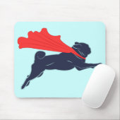 Super Mops Mouse Pad Mousepad (Mit Mouse)