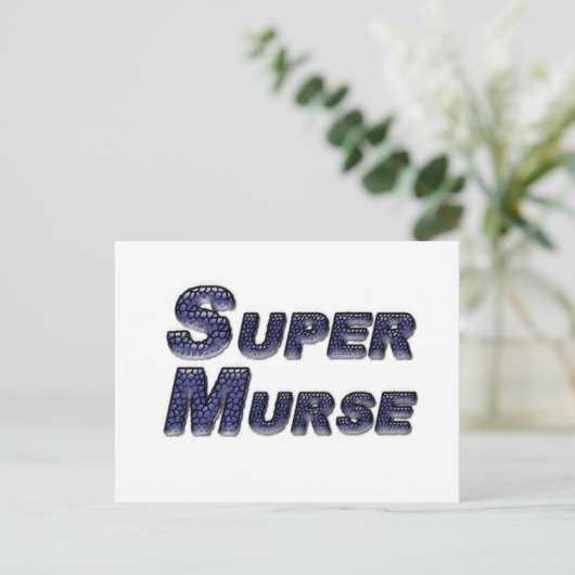 Super Murse Postkarte (Stehend Vorderseite)