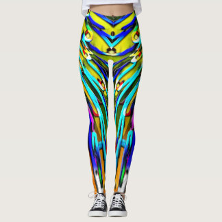 Super mutige Farben und drastisches Muster Leggings