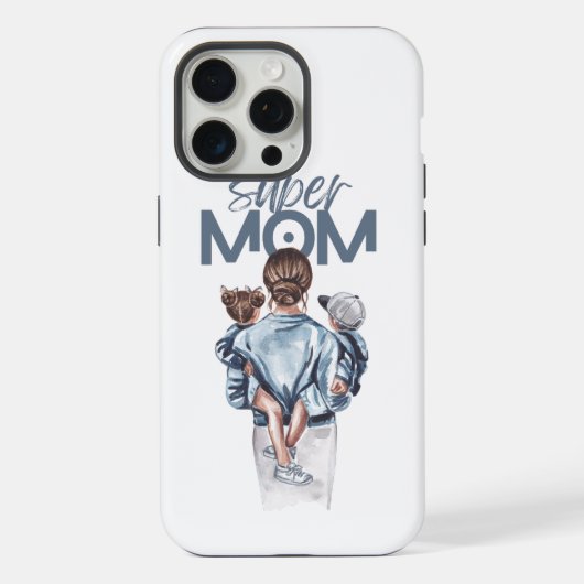 Super-Mutter iPhone Hülle (Rückseite)