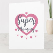 Super Mutti Personalisierte beste Mutter Geschenkk Karte (Vorderseite)