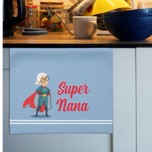 Super Nana Fun Geschenk  Geschirrtuch