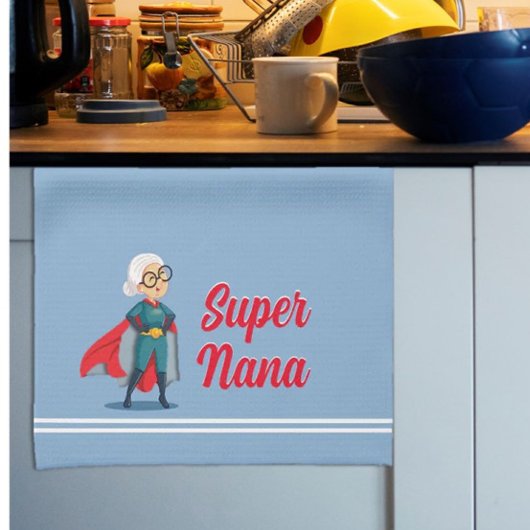 Super Nana Fun Geschenk Geschirrtuch