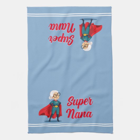 Super Nana Fun Geschenk Geschirrtuch (Vertikal)