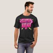Super Nana Superhero Großmutter Comic Book Women T-Shirt (Vorne ganz)