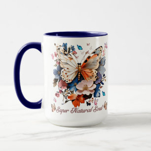 Super Natural Soul: Butterfly Garden Art Tasse