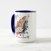 Super Natural Soul: Butterfly Garden Art Tasse (Vorderseite Links)