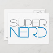 Super Nerd Postkarte (Vorne/Hinten)