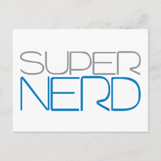Super Nerd Postkarte (Vorderseite)