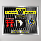 Super neues Design der 101. Im Flugzeug Division Poster (Vorne)