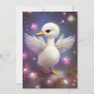 Super Niedlich Baby Swan Graphic Feiertagskarte