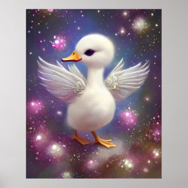 Super Niedlich Baby Swan Graphic Poster