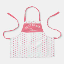 Super Niedlich Best Baker Pink Polka Dot Girly Bak