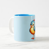 Super Niedlich Blue Bird Tasse (Vorderseite Links)