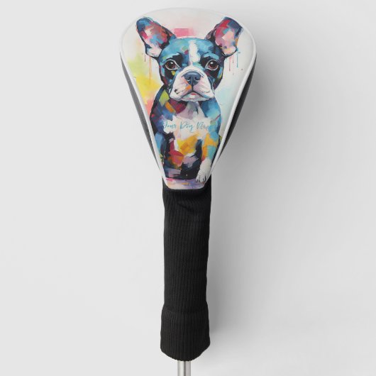 Super Niedlich Boston Terrier Dog Puppy 002 - Xeno Golf Headcover (Vorderseite)
