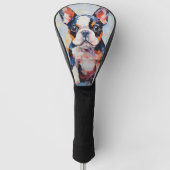 Super Niedlich Boston Terrier Dog Puppy 003 - Xeno Golf Headcover (Vorderseite)