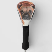 Super Niedlich Brown French Bulldog Golf Headcover (Vorderseite)