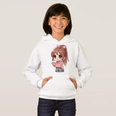 Super Niedlich Cartoon Girl Hoodie (Vorne ganz)