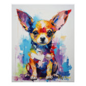 Super Niedlich Chihuahua Dog Puppy 001 - Xeno Luci Poster (Vorderseite)